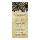 Invitations florales noires vintages grandes de ma