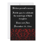 Invitations gothiques élégantes 5x7 de mariage invitations