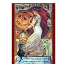 Invitations heureuses vintages de Halloween