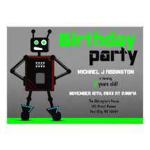 Invitations impétueuses de fête d'anniversaire de 