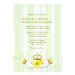 Invitations irlandais formels de mariage de coeur 