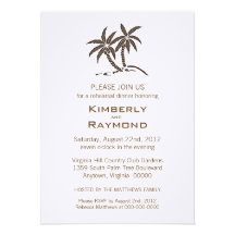 Invitations jumelles de dîner de répétition de pal
