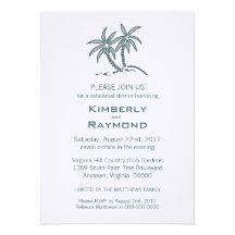 Invitations jumelles de dîner de répétition de pal