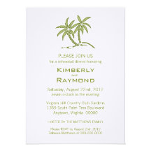 Invitations jumelles de dîner de répétition de pal