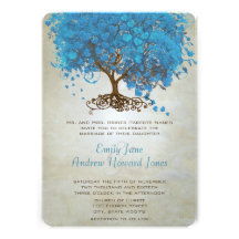Invitations légers de mariage d'arbre de feuille d