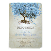 Invitations légers de mariage d'arbre de feuille d