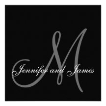 Invitations les épousant du monogramme 2013 blanc 