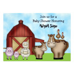 Invitations mignonnes de baby shower d'animal de f