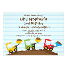 Invitations mignonnes de fête d'anniversaire de ga