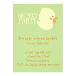 Invitations mignons en caoutchouc d'anniversaire d