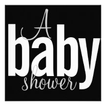 Invitations modernes de baby shower