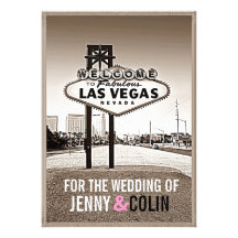 Invitations modernes de mariage de Las Vegas de sé