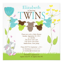 Invitations multiples de baby shower de corde à  l