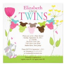 Invitations multiples de baby shower de corde à  l