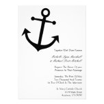 Invitations nautiques de mariage d'ancre de bateau