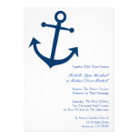 Invitations nautiques de mariage d'ancre de bateau