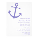 Invitations nautiques de mariage d'ancre de bateau