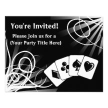 Invitations noires de coutume de remous