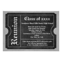 Invitations noires et blanches de billet de la Réu