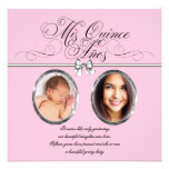 Invitations noires roses de Quinceanera de photo