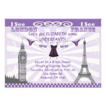 Invitations nuptiales de douche