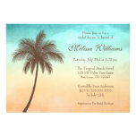 Invitations nuptiales de douche de palmier tropica