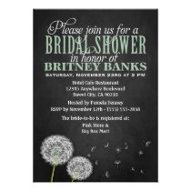 Invitations nuptiales de douche de pissenlit de ta invitations