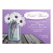 Invitations nuptiales de douche de pot de maçon de invitations
