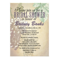 Invitations nuptiales de douche de vignoble toscan invitations