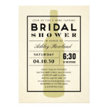 Invitations nuptiales de douche de vin moderne