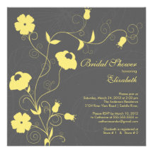 Invitations nuptiales florales de douche de fleur 