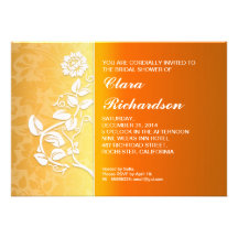 invitations nuptiales lumineuses jaunes de douche