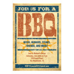 Invitations occidentales de BBQ de style