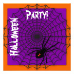 Invitations oranges et pourpres de Halloween de to
