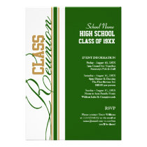 Invitations personnalisables de la Réunion de clas invitations