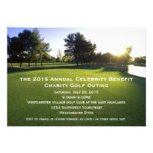 Invitations pittoresques de sortie de golf