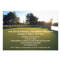 Invitations pittoresques de sortie de golf