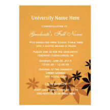 Invitations pour la cérémonie (convocation)