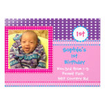 Invitations pourpres d'anniversaire de filles de p