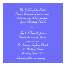 Invitations pourpres de coutume de mariage d'iris 
