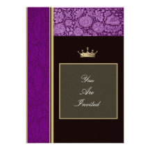 Invitations pourpres de mariage de cadre de tablea