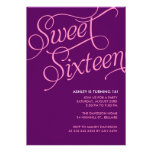 Invitations pourpres du bonbon 16