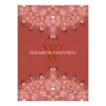 Invitations Romance de mariage de coeurs de dentel