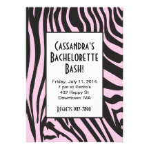 Invitations roses de Bachelorette d'impression de 