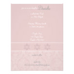 Invitations roses de bat mitzvah d'élégance