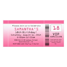 Invitations roses de billet de bulle