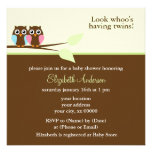 Invitations roses et bleues de baby shower de hibo