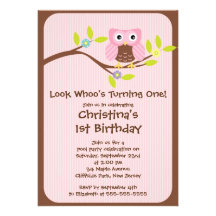 Invitations roses mignonnes de fête d'anniversaire