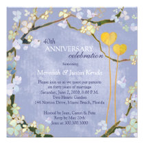 Invitations rustiques d'anniversaire de mariage de invitations