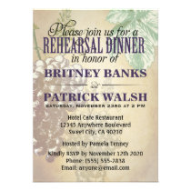 Invitations toscanes de dîner de répétition de mar invitations
